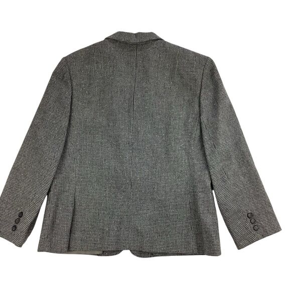 Vintage Pendleton Virgin Wool Blazer Women Sz 10 - 12 Petite Grey Single Button - Picture 4 of 14